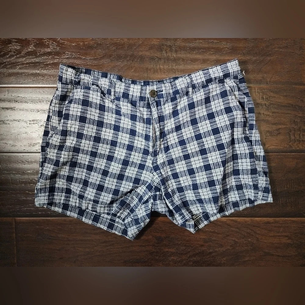Goodthreads Womens Blue Plaid Shorts